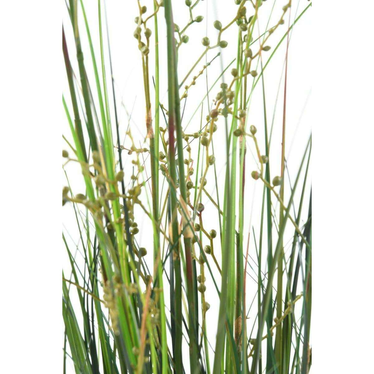 Plante artificielle Berry Onion Grass en pot - intérieur - H.35cm vert