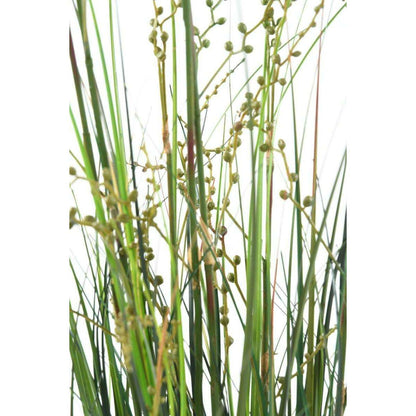 Plante artificielle Berry Onion Grass en pot - intérieur - H.35cm vert