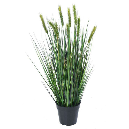 Plante artificielle Blé en pot - plante synthétique pour intérieur - H.75cm vert