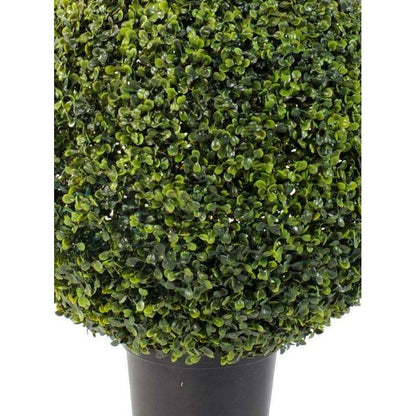 Plante artificielle Buis Boule en pot - intérieur extérieur - Ø.47cm vert