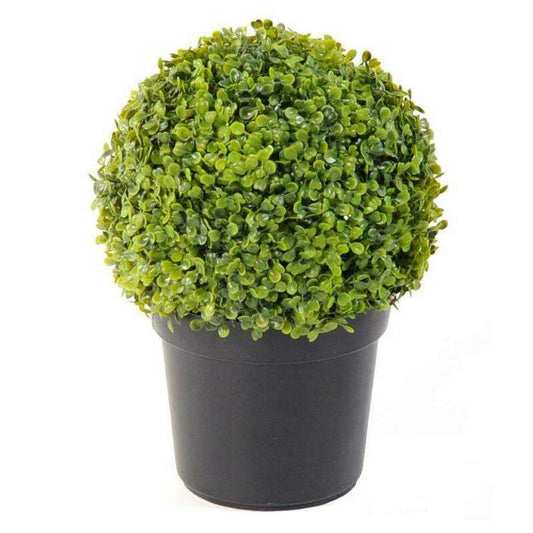 Plante artificielle Buis en pot - intérieur extérieur -H.38 cm vert