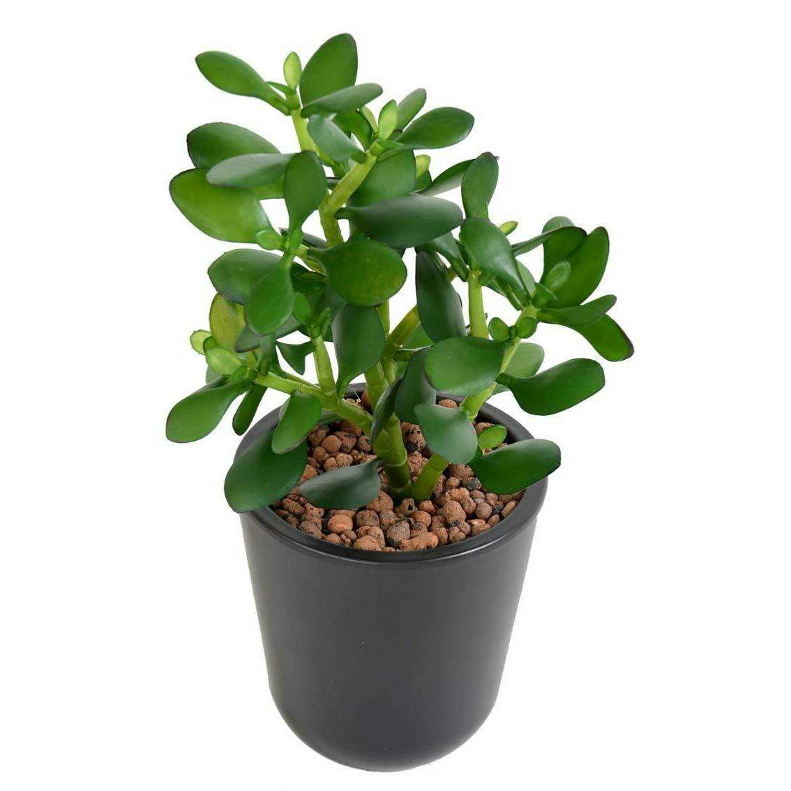 Plante artificielle Cactus Crassula Jade en piquet - plante synthétique - H.38cm