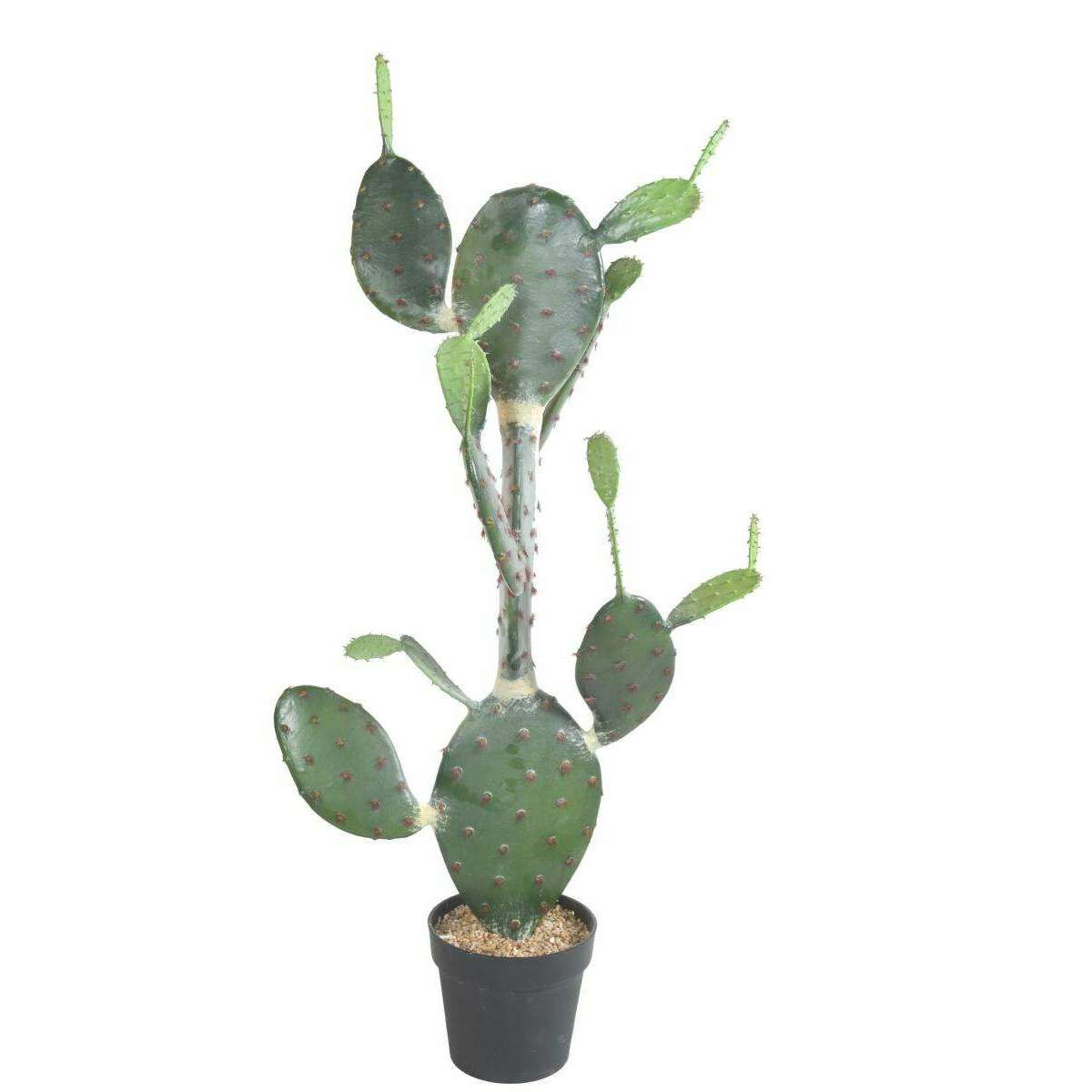 Plante artificielle Cactus Opuntia - Plante pour intérieur - H. 120cm vert