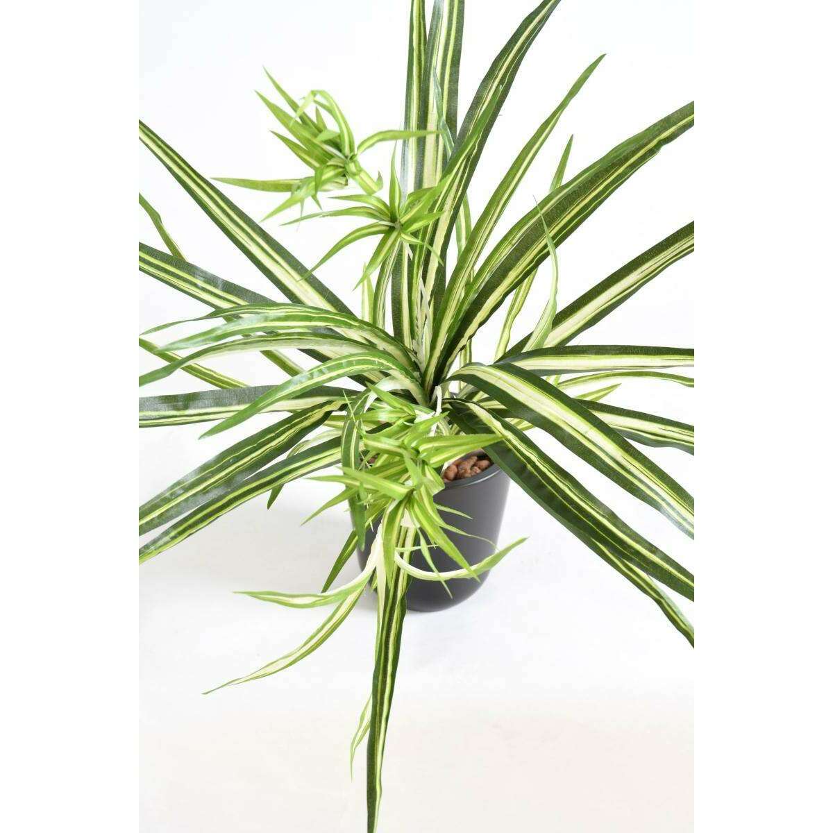 Plante artificielle Chlorophytum en piquet - déco d'intérieur - H.60cm panaché