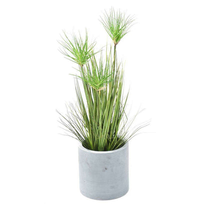 Plante artificielle Chrysopogon en pot - Graminée pour intérieur - H. 60cm