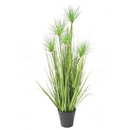 Plante artificielle Chrysopogon en pot - Graminée pour intérieur - H. 90cm