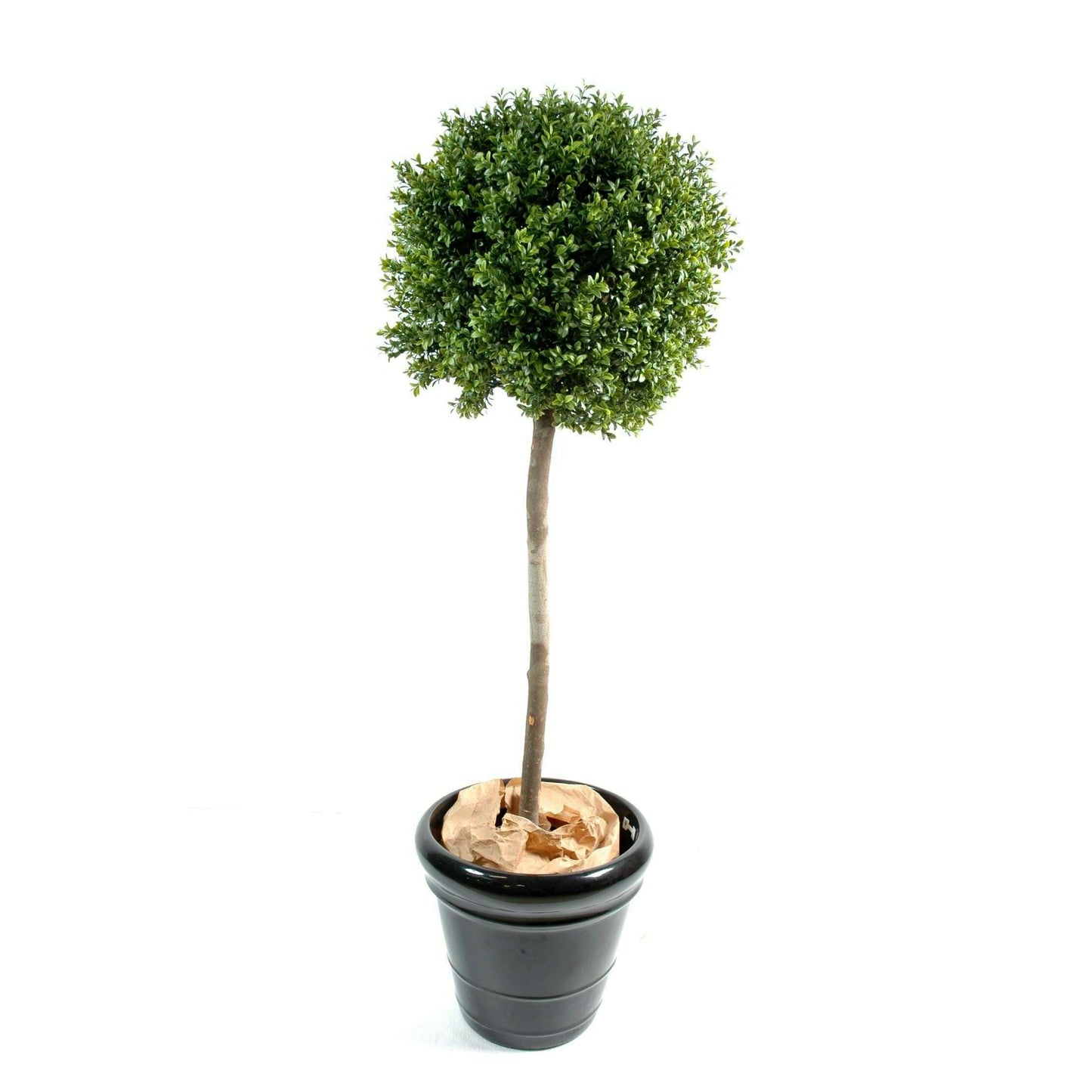 Plante artificielle convient en extérieur Buis tige boule - H.170cm vert