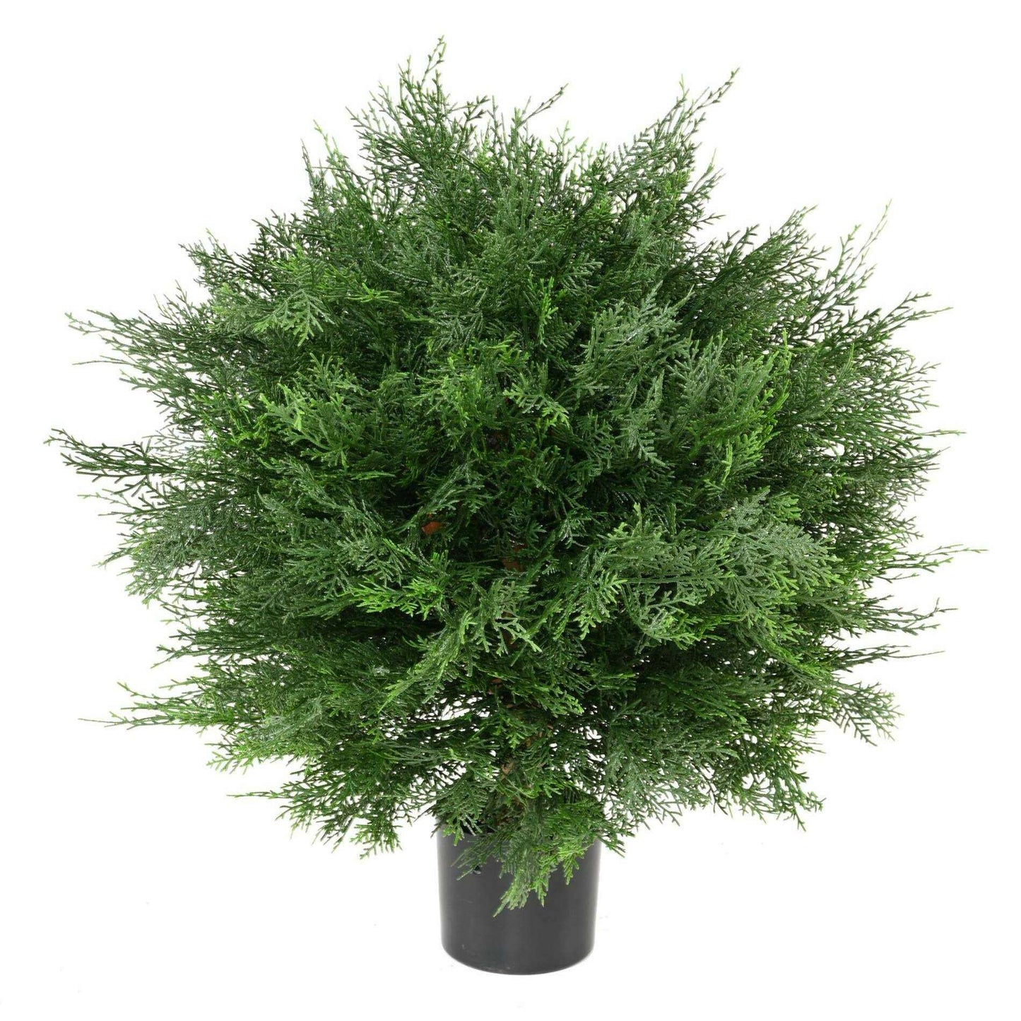 Plante artificielle Cyprès Lawson boule UV - intérieur extérieur - H.60cm