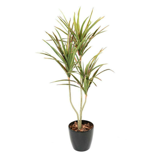 Plante artificielle Dracaena 3 têtes - décoration d'intérieur - H.140cm