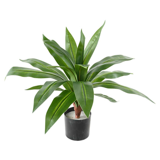 Plante artificielle Dracaena large - décoration d'intérieur - H.55cm vert