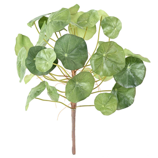 Plante artificielle en piquet Nasturtium (Cresson) - décoration d'intérieur - H.35cm