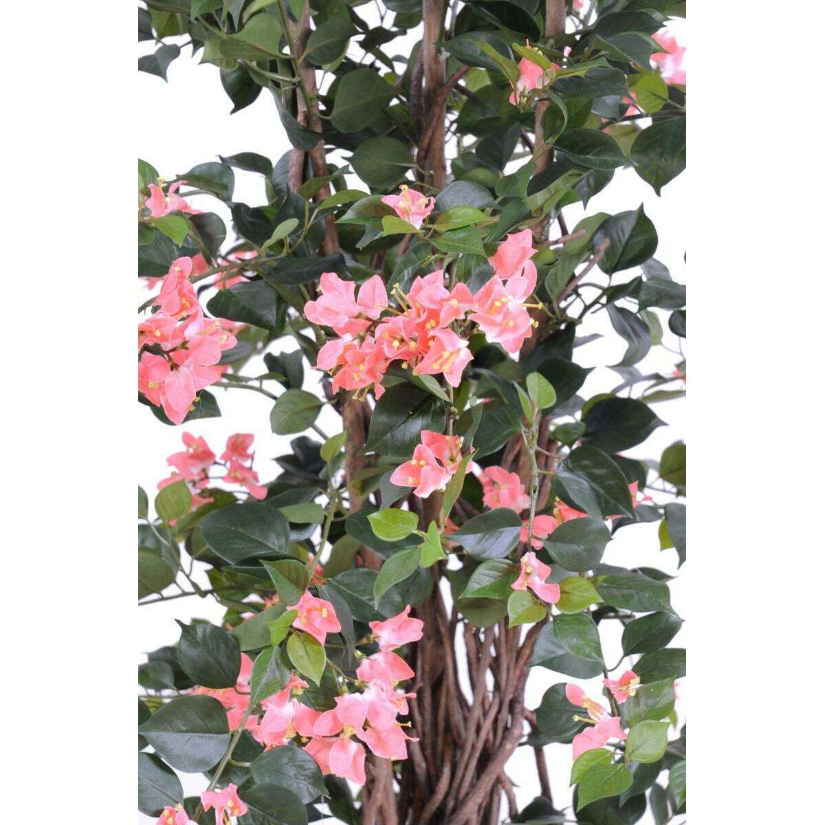 Plante artificielle fleurie Bougainvillier - arbre semi-naturel d'intérieur - H.150cm rose