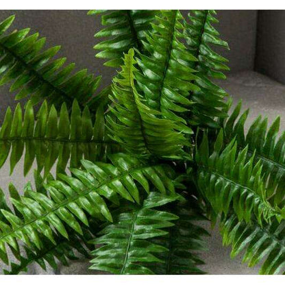 Plante artificielle Fougère Nephrolepis en piquet - décoration d'intérieur - H.35cm vert