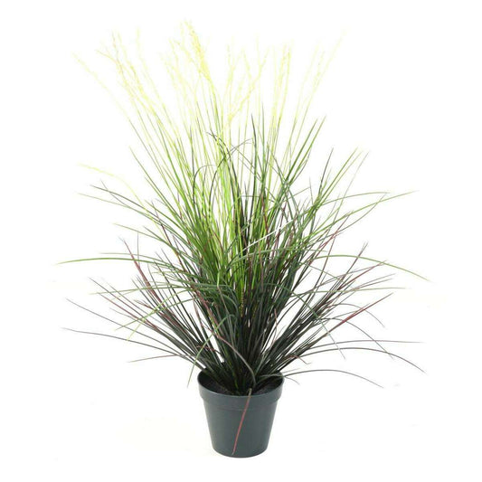 Plante artificielle Graminée touffe UV en pot - intérieur extérieur - H.80cm