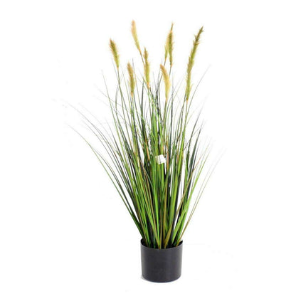 Plante artificielle Graminée Vulpin des champs Foxtail en pot - intérieur - H.60cm