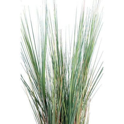 Plante artificielle Herbe luxe Onion Grass en pot - intérieur - H.95cm vert jaune