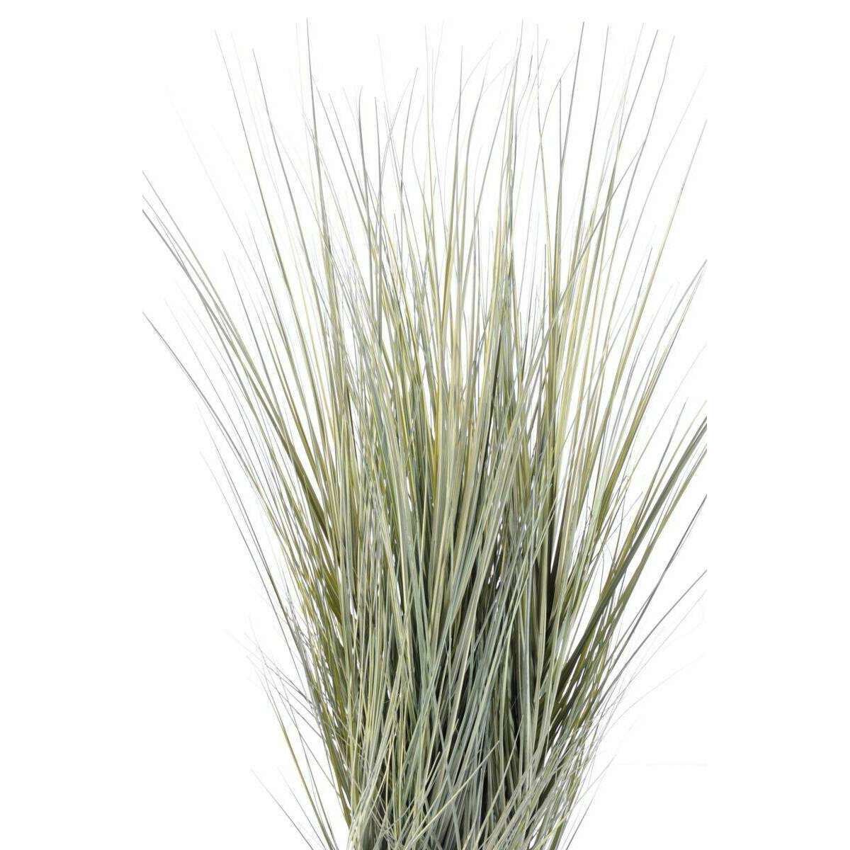 Plante artificielle Herbe luxe Onion Grass en pot - intérieur - H.105cm vert gris