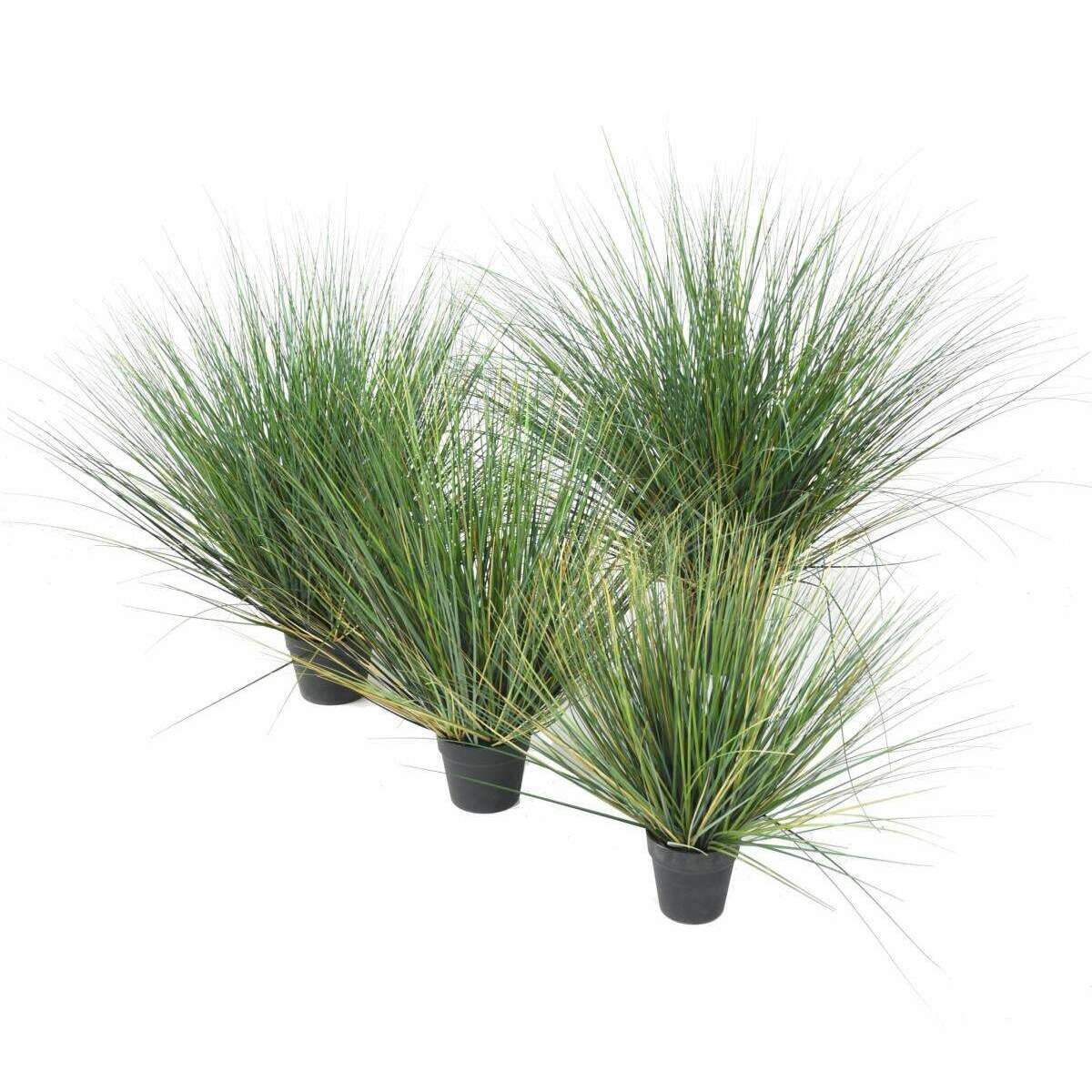 Plante artificielle Herbe New Round en pot - intérieur - H.110cm vert