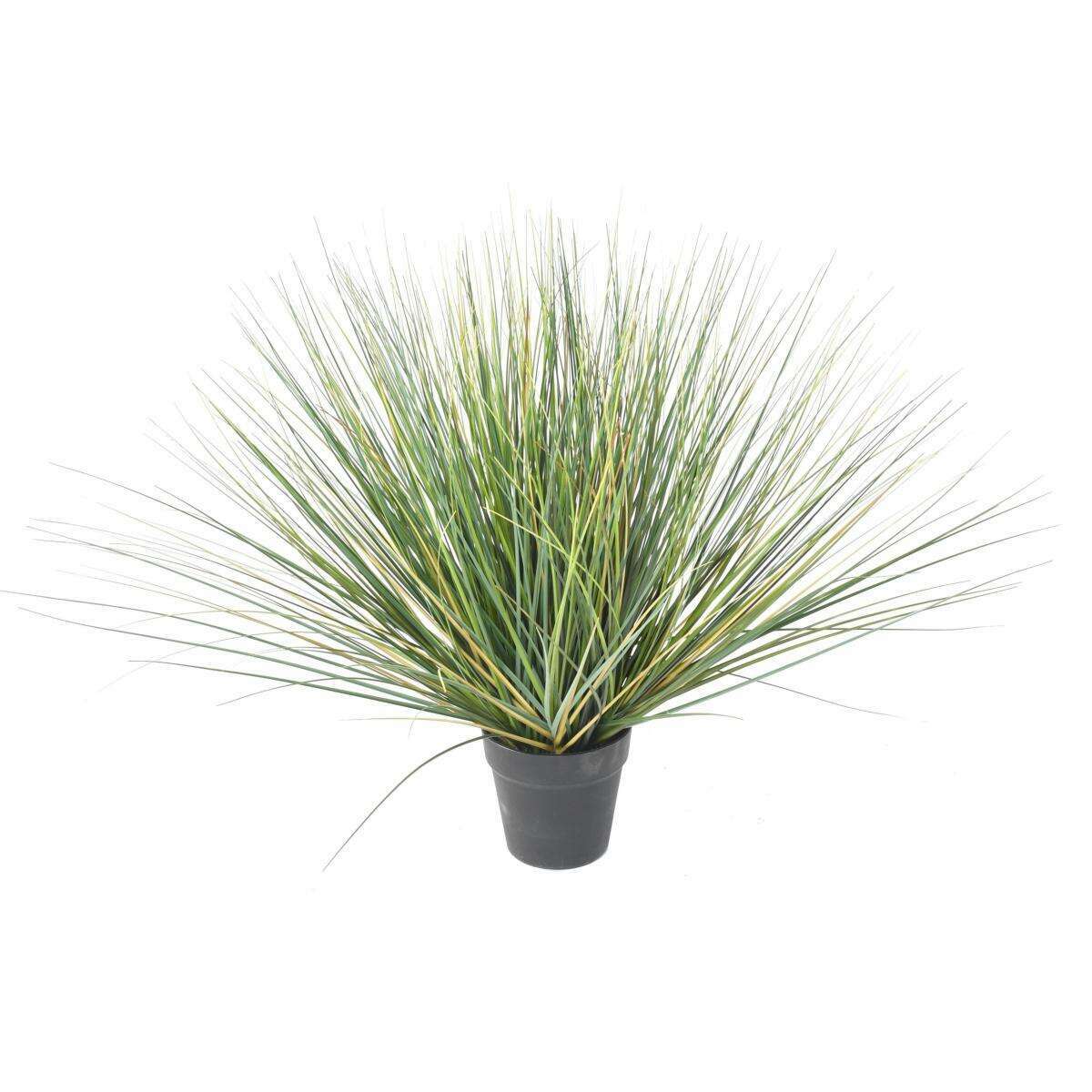 Plante artificielle Herbe New Round en pot - intérieur - H.60cm vert