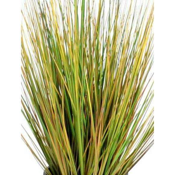 Plante artificielle Herbe Onion Grass GF - décoration d'intérieur - H.50cm vert jaune