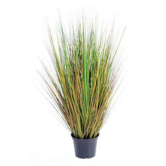 Plante artificielle Herbe Onion Grass GF - décoration d'intérieur - H.90cm vert jaune