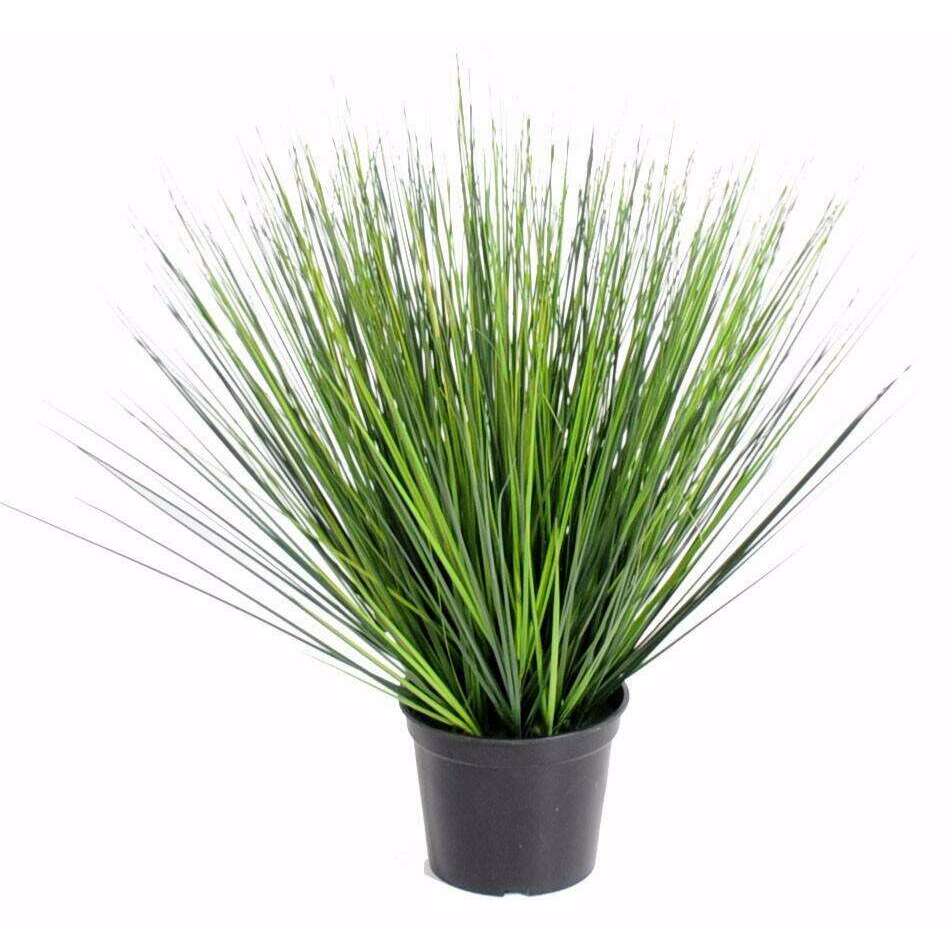 Plante artificielle Herbe Onion Grass Round - intérieur - H.60cm vert foncé