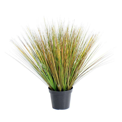 Plante artificielle Herbe Onion Grass Round - intérieur - H.90cm vert jaune