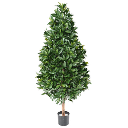 Plante artificielle Laurier Nobilis cône large - feuillage UV résistant - H.150cm