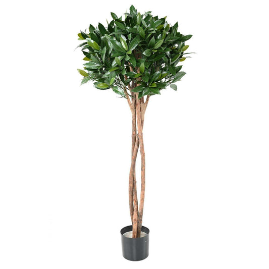 Plante artificielle Laurier Nobilis UV résistant - intérieur extérieur - H.130cm vert