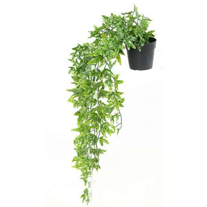 Plante artificielle Lierre en pot - Plastique UV extérieur - H.68cm vert