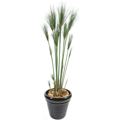 Plante artificielle Papyrus Cyperus du Nil en pot - intérieur - H. 125cm vert