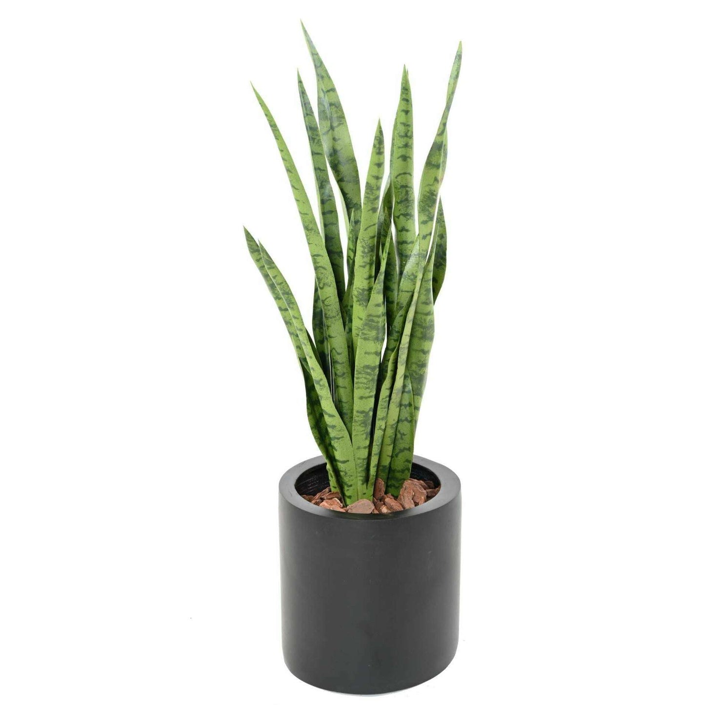 Plante artificielle Sansevieria 24 feuilles - décoration d'intérieur - H.85cm vert