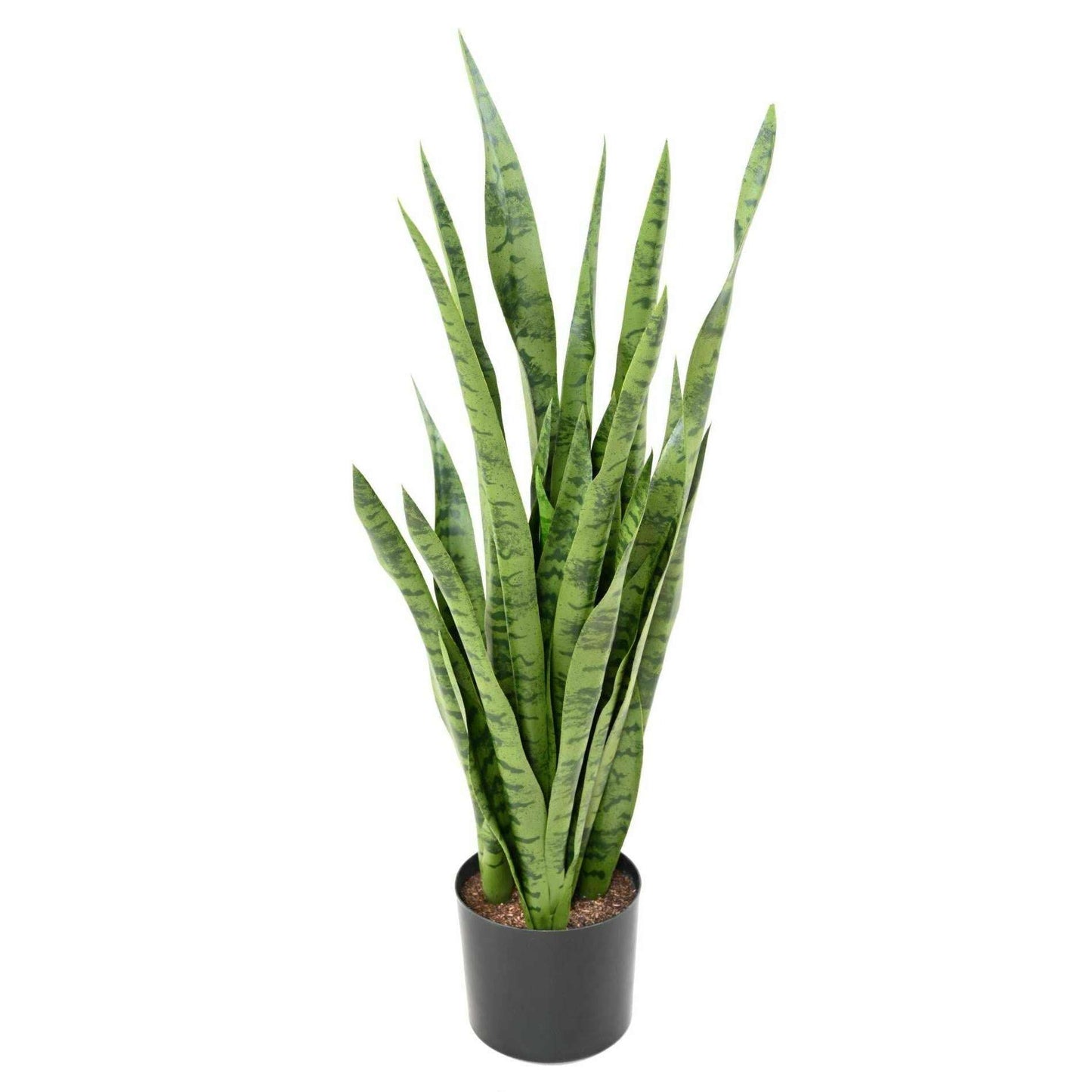 Plante artificielle Sansevieria 24 feuilles - décoration d'intérieur - H.85cm vert