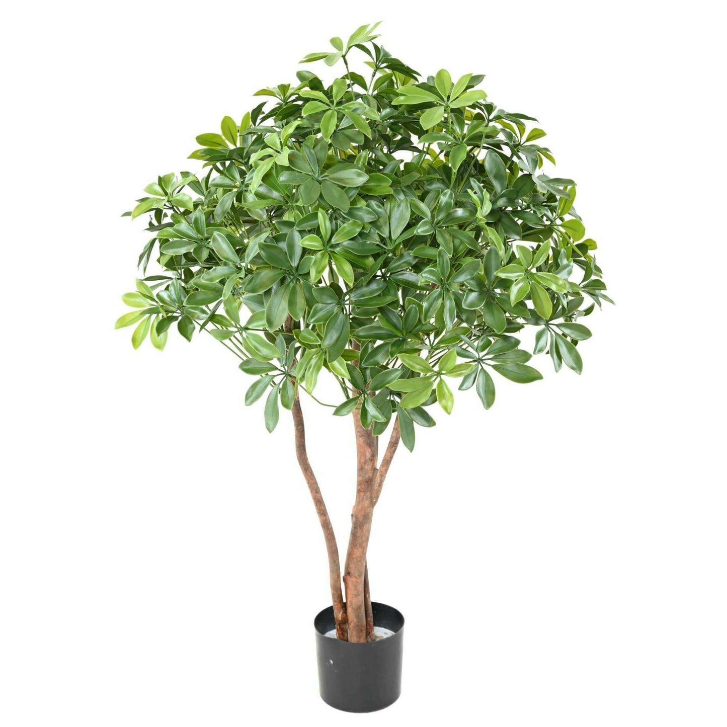 Plante artificielle Schefflera buisson plastique UV - intérieur extérieur - H.110cm