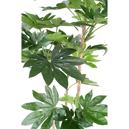 Plante artificielle tropicale Fatsia Japonica - décoration d'intérieur - H.150cm