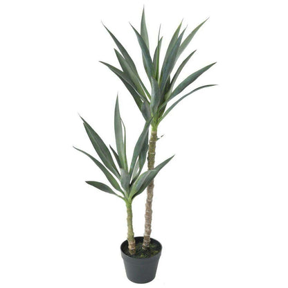 Plante artificielle Yucca Rapier 2 tiges - décoration pour intérieur - H.110cm