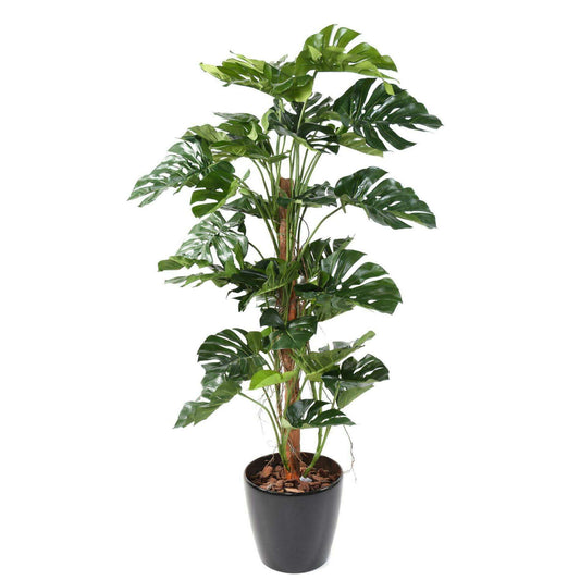 Plante verte artificielle Philodendron tuteur coco - plante d'intérieur - H.160cm