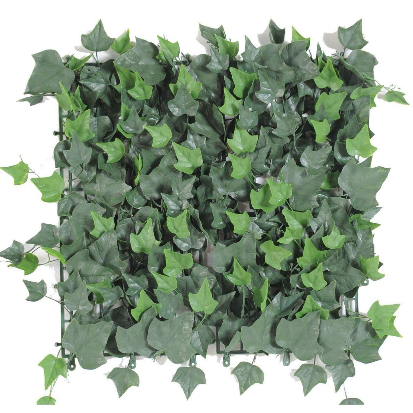 Plaque végétale artificielle lierre - décoration murale - 47x47cm vert