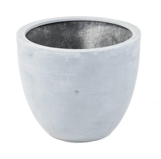 Bac pour fleur pot lotus - intérieur extérieur - H.40 x Ø.50cm gris Fiberstone