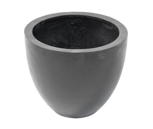 Bac pour fleur pot lotus - intérieur extérieur - H.50xØ.58cm noir Fiberstone