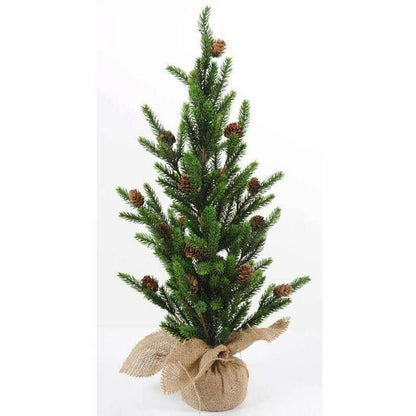 Sapin de noël arbuste artificiel Angel - plante synthétique intérieur - H. 60cm