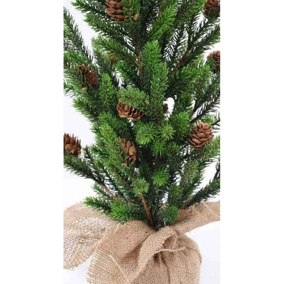 Sapin de noël arbuste artificiel Angel - plante synthétique intérieur - H. 60cm