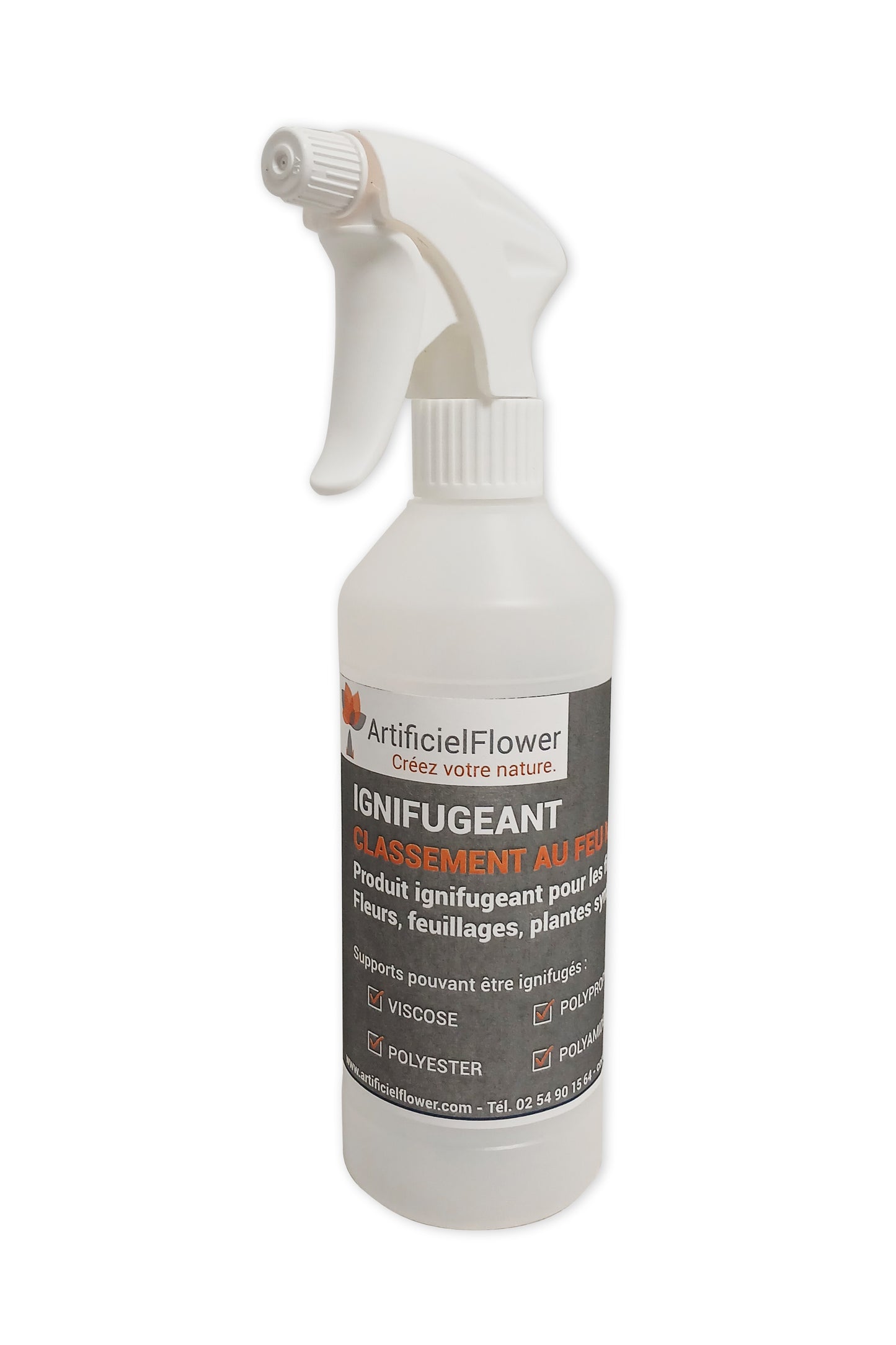 produit Ignifuge Traitement Anti Feu Plantes Arbres Fleurs Artificielles M1 - vaporisateur 500ml